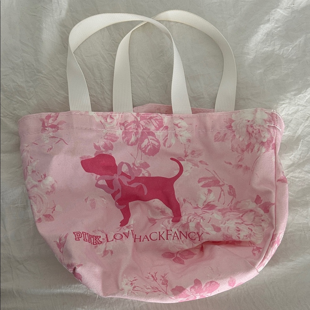 LoveShackFancy Pink Floral Dog Tote